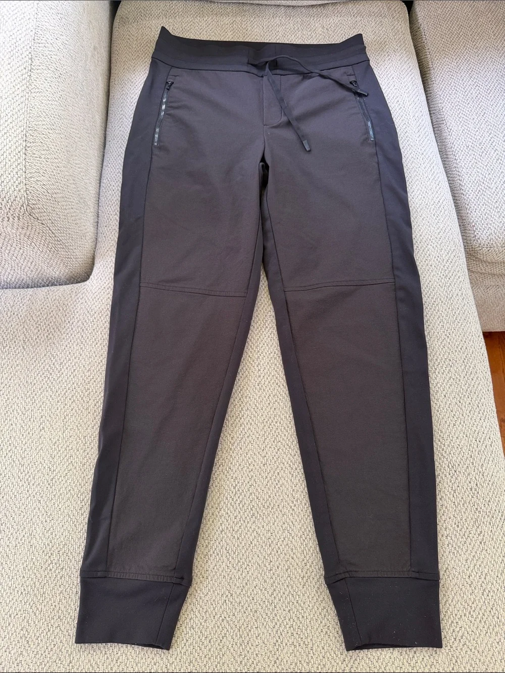 Athleta Black Women's Track Joggers with Zip Pockets